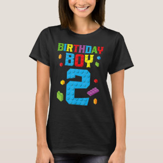 Master Builder 2nd Birthday Boy 2 Two Year Buildin T-Shirt