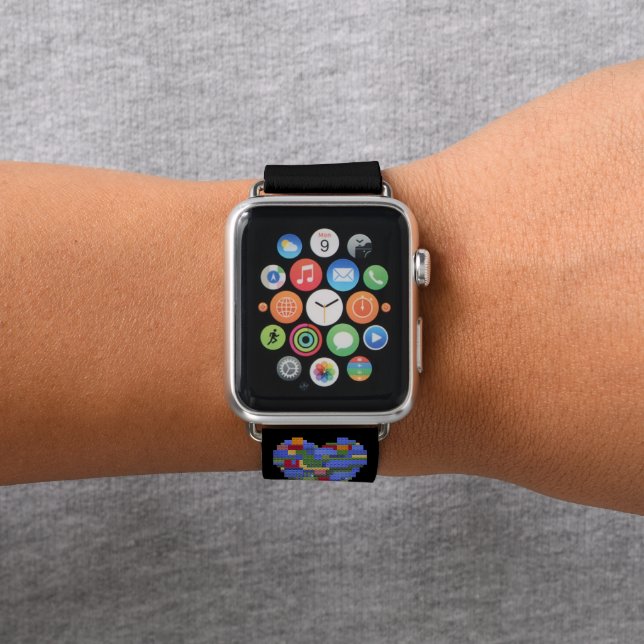 Master Builder Block Brick Building Heart Valentin Apple Watch Band (In Situ)