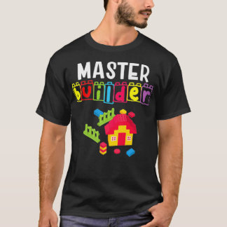 Master Builder Building Blocks Brick Builders To T-Shirt