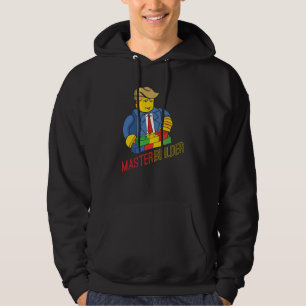 Master Builder Building Blocks Men Women Youth  12 Hoodie