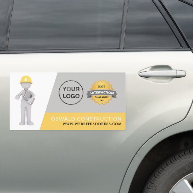 Master Builder, Building Firm, Builders Car Magnet (In Situ)