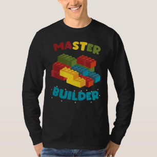 Master Builder Creative Blocks Building Toys T-Shirt