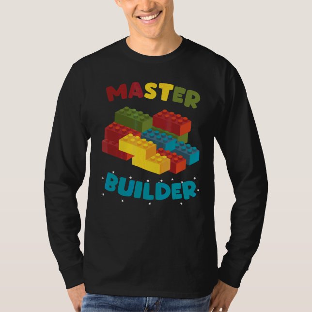 Master Builder Creative Blocks Building Toys T-Shirt (Front)