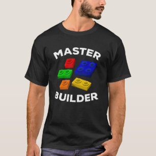 Master Builder Cute Block Building Kids Toys Brick T-Shirt