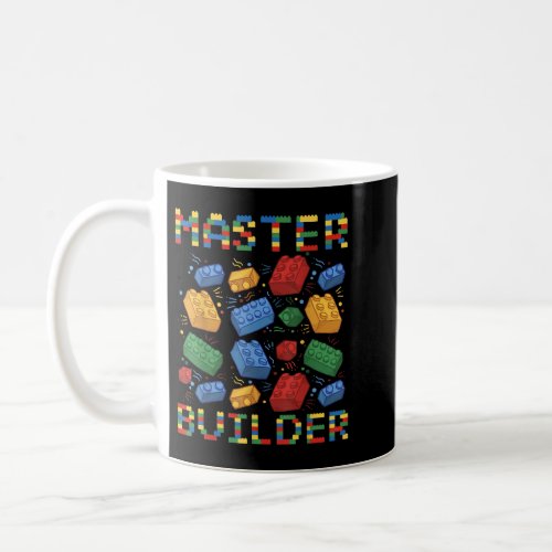 Master Builder Funny Building Blocks Gifts For Boy Coffee Mug