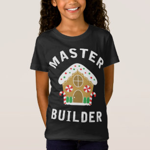 Master Builder Gingerbread House Funny Christmas B T-Shirt