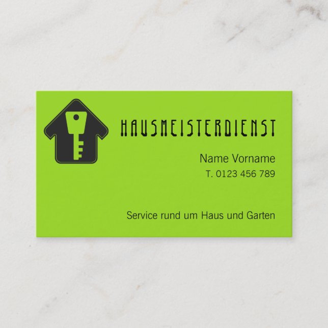 master business card (Front)