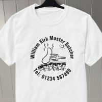 Master Butcher. Butchers Shop Staff T-Shirt