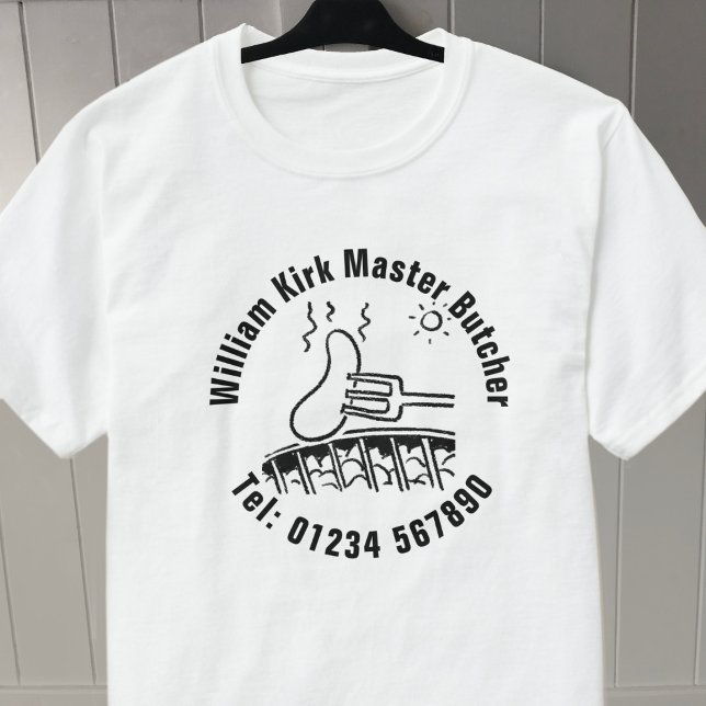 Master Butcher. Butchers Shop Staff T-Shirt (Creator Uploaded)