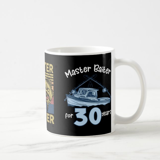 Master Byiter Fishing-shirt Funny Grandpa B Dad Gi Coffee Mug (Right)