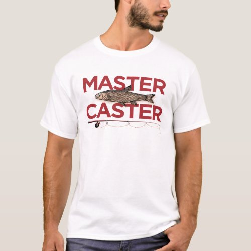 Master Caster Fishing Rod Angler T_Shirt