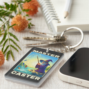 Master Caster - Magic Fishing Wizard Keychain
