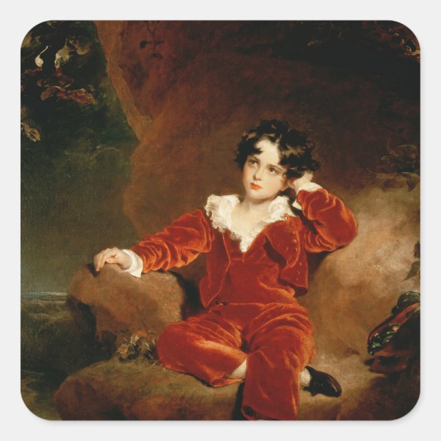 Master Charles William Lambton, 1825 Square Sticker (Front)