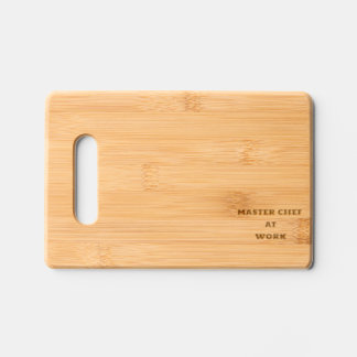 Master chef at work engraved cutting board