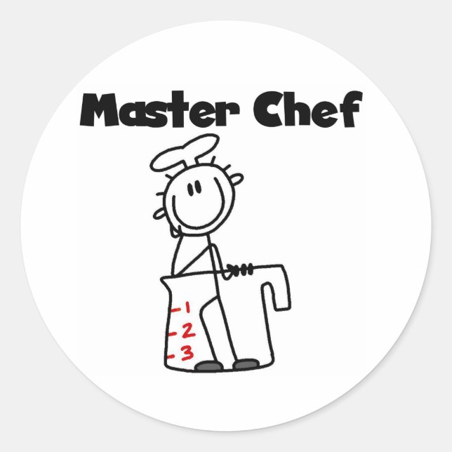 Master Chef Classic Round Sticker (Front)