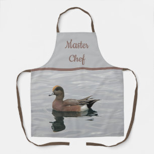 Master Chef Duck Photo Background Nature Lover Apron