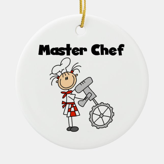 Master Chef - Female Ceramic Ornament (Front)