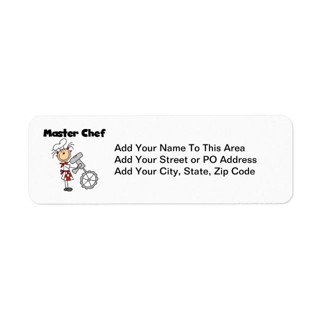 Master Chef - Female Label (Front)