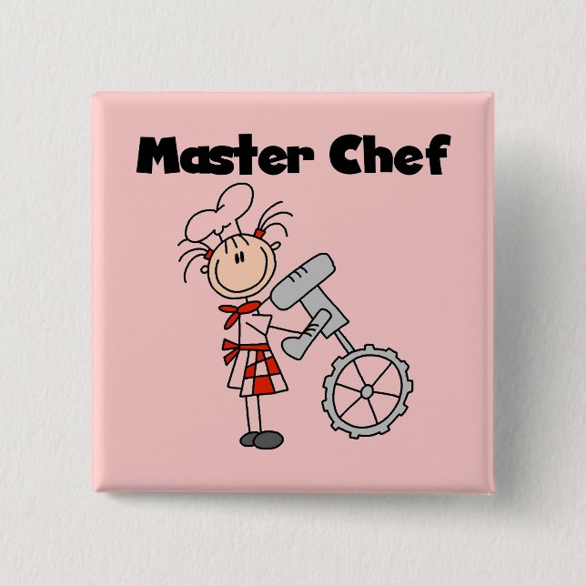 Master Chef - Female Pinback Button (Front)