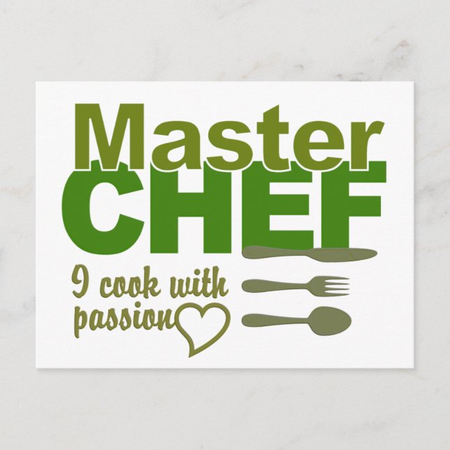 Master Chef postcard (Front)