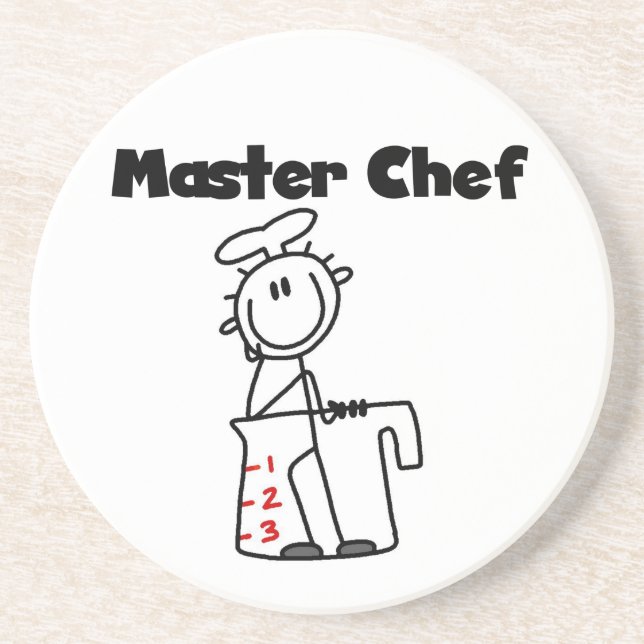 Master Chef Sandstone Coaster (Front)