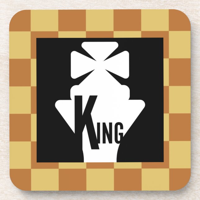 MASTER CHESS ORIGINAL BY MASANSER BEVERAGE COASTER (Front)