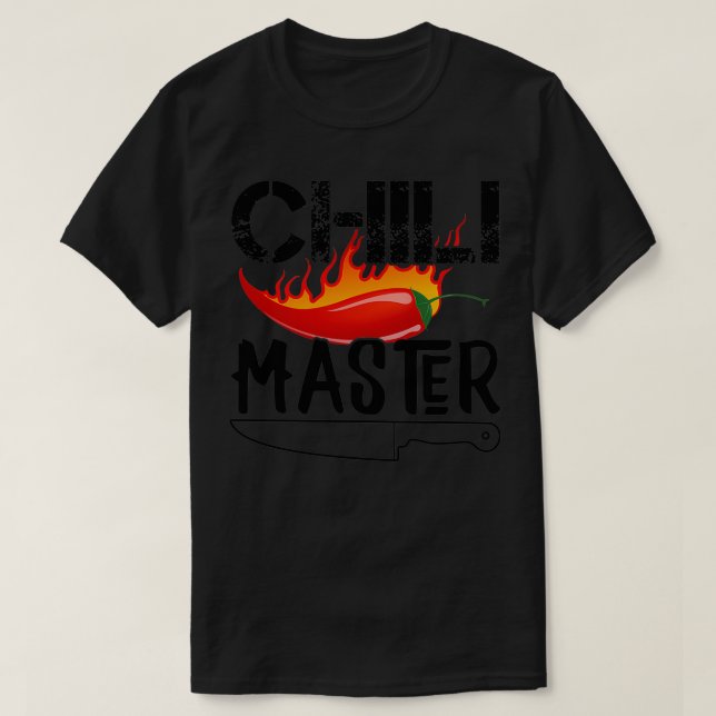 Master Chili Chef Cooking Kitchen Gift  T-Shirt (Design Front)