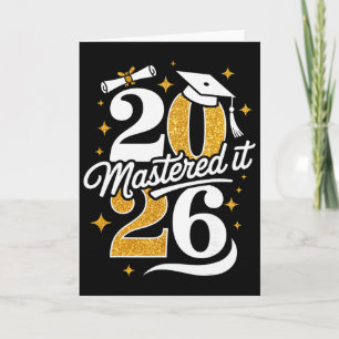 Master Cl Of 2026 Graduation Gifts Masters Degree  Card