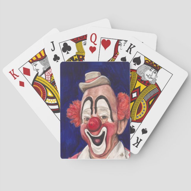 Master Clown Lou Jacobs Poker Cards (Back)