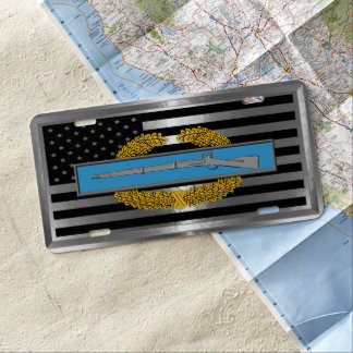 Master Combat Infantry Badge MCIB License Plate
