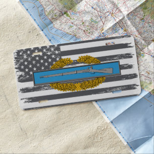 Master Combat Infantry Badge MCIB License Plate