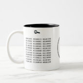 Master Computer Programmer Binary Code AH2009 Two-Tone Coffee Mug (Left)