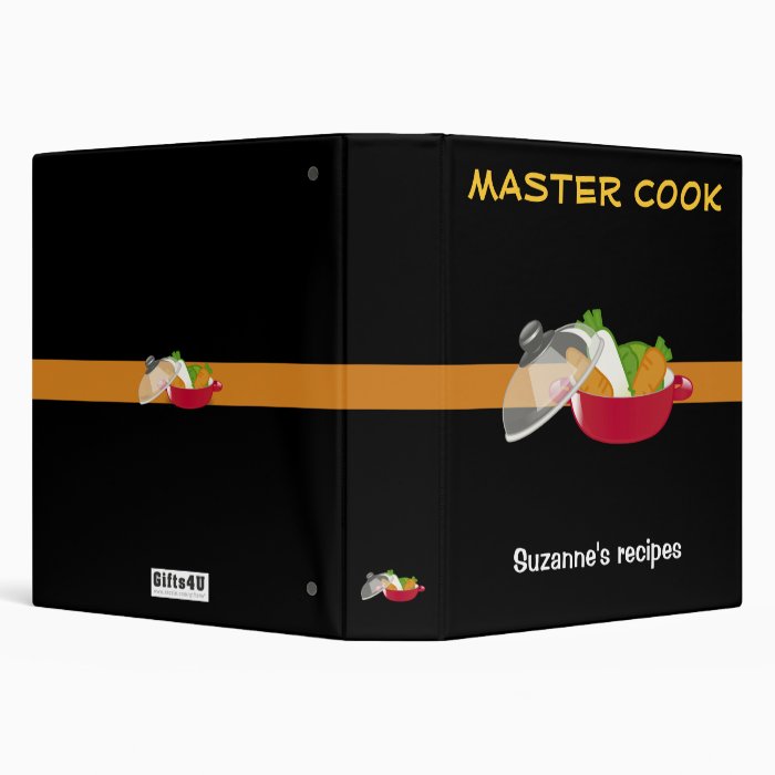 MASTER COOK   binder with your name