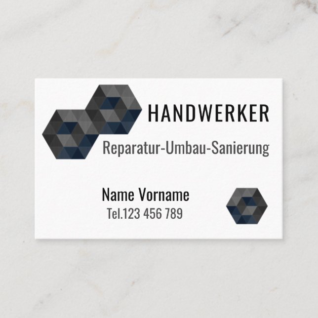 master craftsman business card (Front)