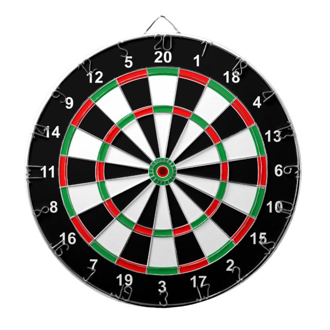Master Darts Board Basic Round Target Classic game Dartboard With Darts (Front)