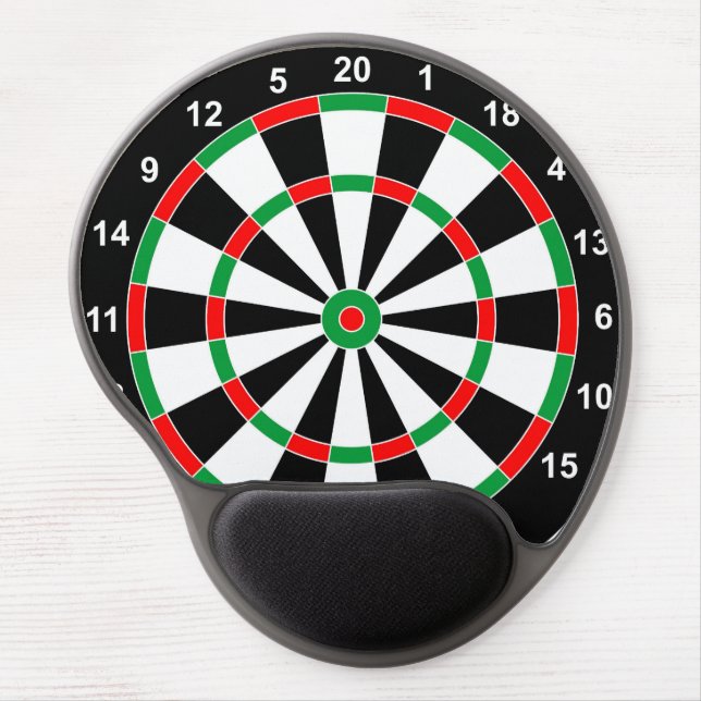 Master Darts Board Basic Round Target Classic game Gel Mouse Pad (Front)