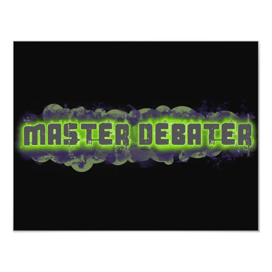Master Debater Card