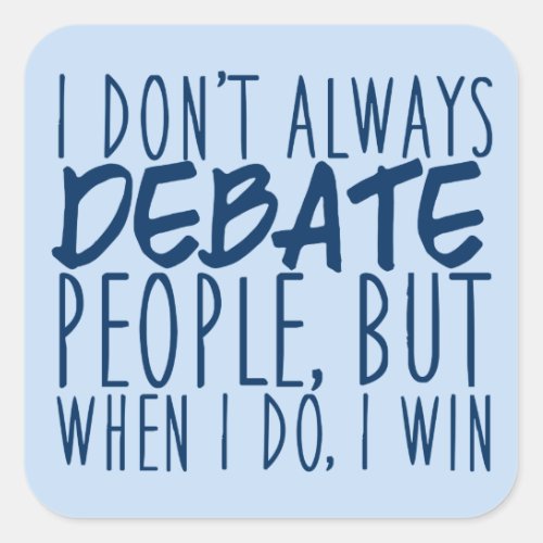 Master Debater Square Sticker