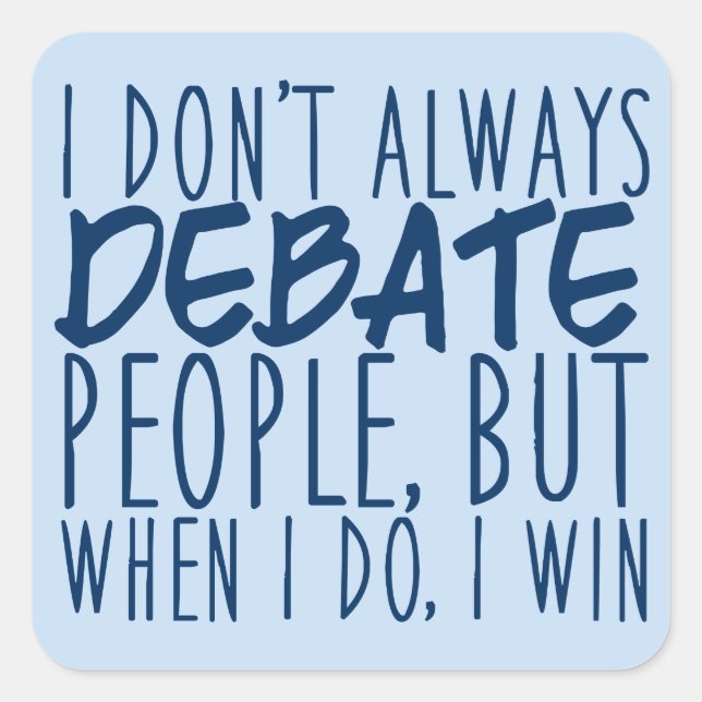 Master Debater Square Sticker (Front)
