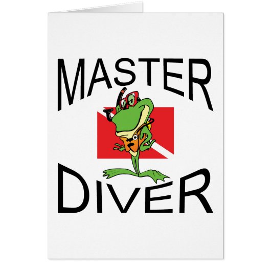 Master Diver SCUBA Cards (Front)