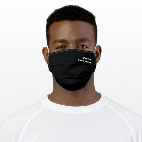 Master Electrician Adult Cloth Face Mask