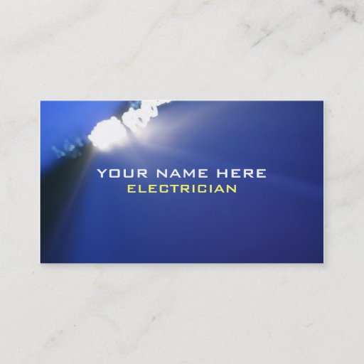 Customizable Master Electrician Business Cards