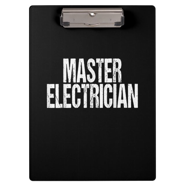 Master Electrician Event Equipment Setup Team Clipboard (Front)