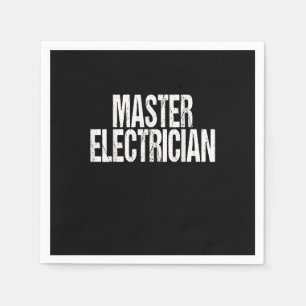 Master Electrician Event Equipment Setup Team Napkins