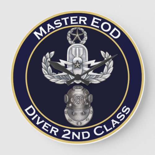Master EOD 2nd Class Diver Large Clock