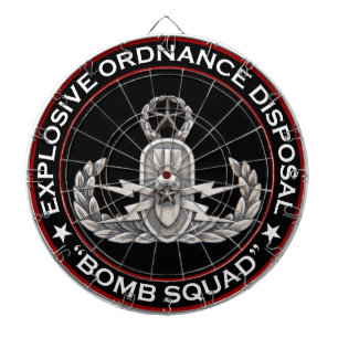 Master EOD Bomb Squad Dartboard