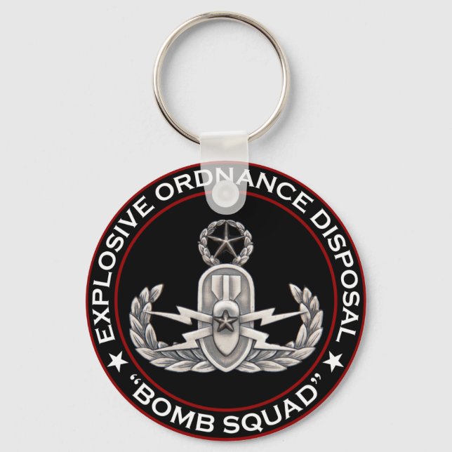 Master EOD Bomb Squad Keychain (Front)