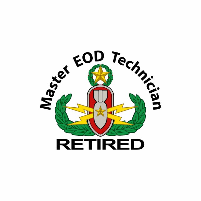 Master EOD in color Retired Statuette (Front)