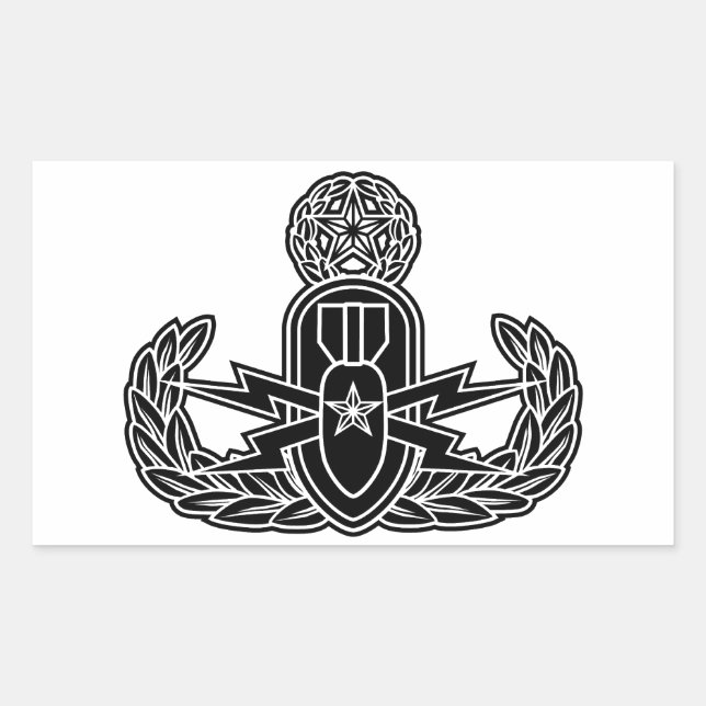 Master EOD stencil Rectangular Sticker (Front)
