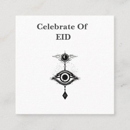 Master Eye Celebrate Eid Logo Design Appointment Card